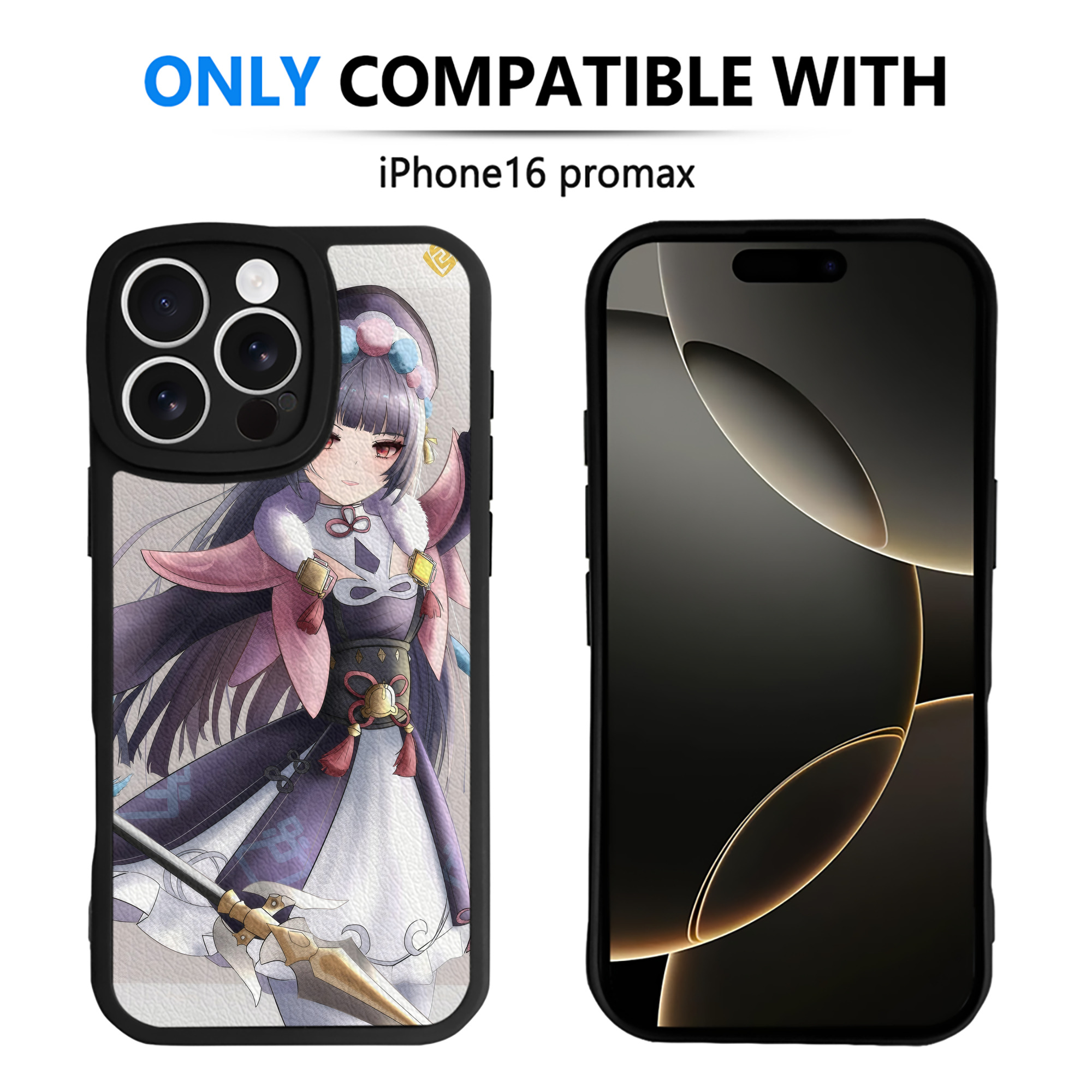 げんし神 genshin 【iPhone 16シリーズ対応】シリコンスマホケース（レザー調） 材質：シリコン